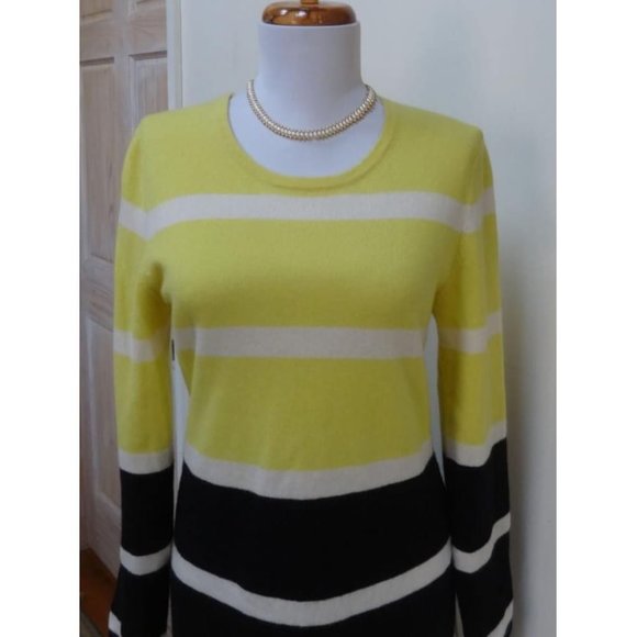 EUC - VERTICAL DESIGN 100% Cashmere Sweater - Size M - Picture 5 of 6